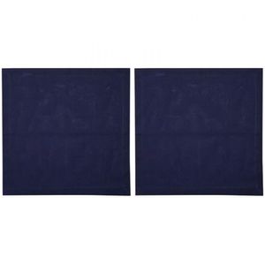 Conjunto De Guardanapos Wolff Mesa Em Algodão 2 Peças Azul