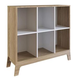Estante Infantil Com 6 Nichos Organizadores 93cm Favo De Mel 008 Itapuã-branco - Completa Móveis