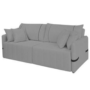 Sofá Cama Retrátil 180cm Essence D05 Linho Grafite-preto - Mpozenato