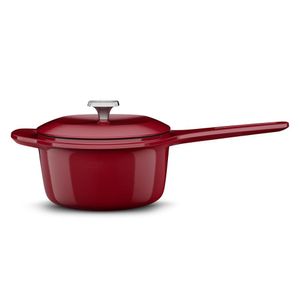 Panela De Ferro Fundido Esmaltado Molheira Electrolux Expert 20cm - Vermelha