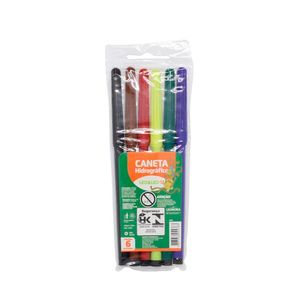 Kit 6 Conjuntos De Canetinha Hidrográfica 6 Cores Leo E Leo