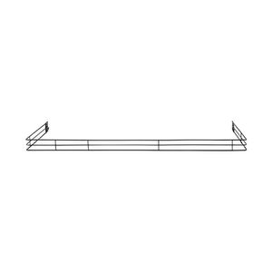 Kit - 4 Aparadores Aramados Em U Para Organização De Gôndola 30x91 Preto - Sa Gôndolas