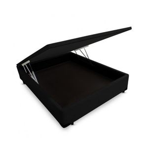Cama Box Baú Blindado Viúva Principe Das Camas Suede Preto 128x188x41