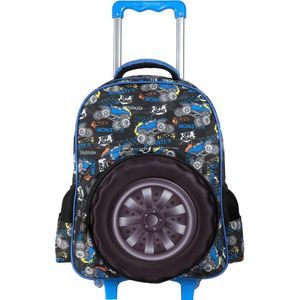 Mochilete Monster Truck Ys42428 - Yins - Azul