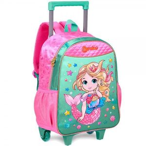 Mochila Clio Kids Feminina Sereias Sr24553k Roda