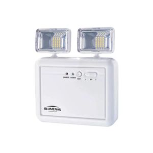Bloco De Emergência Autônomo Led 2200 Lumens Com Bat. Selada Blumenau Iluminação