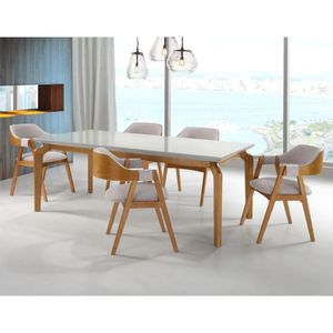 Mesa De Jantar Sofia Tampo Vidro 1.60x0,90