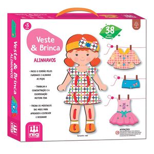 Jogo Veste E Brinca Alinhavos - Nig Brinquedos