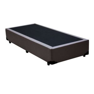 Cama Box Solteirão Sintético Principe Das Camas Marrom 96x203x40