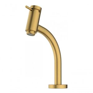 Torneira De Lavatório Com Bica Baixa Basic Gold Matte Dourado Fosco - Celite