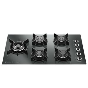 Cooktop 5 Bocas A Gás Electrolux Espelhado Home Pro Chamaprecisa E Multi Chama KE5HP Bivolt