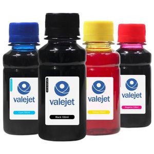 Kit 4 Tintas Epson Bulk Ink L5180 Cmyk 100ml Corante Valejet