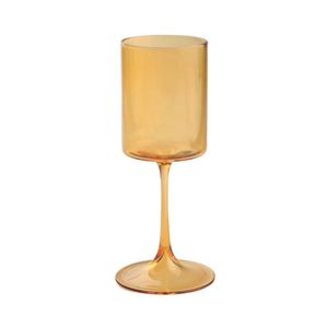 Taça Ava Vidro Bege 385ml - Acasa