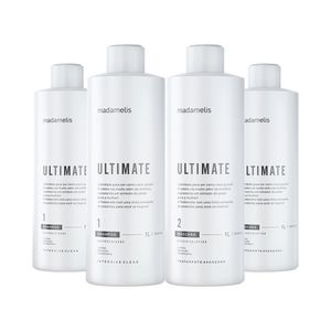 Kit 2 Escovas Progressivas Madame Lis Ultimate + Shampoo Limpeza Profunda 1 Litro