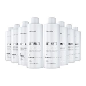 Kit 4 Escovas Progressivas Madame Lis Ultimate + Shampoo Limpeza Profunda 1 Litro