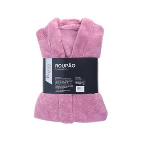 Roupão Fleece Microfibra Rosa - Regency Roupão Fleece Microfibra Rosa G - Regency