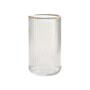 Copo Canelado Filete Dourado 500ml - Acasa