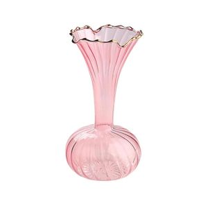 Vaso Rose Vidro Rosa 8.5x15cm - Acasa