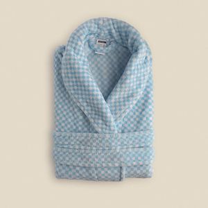 Roupão Vichy Microfibra Azul - Acasa Roupão Vichy Microfibra Azul P - Acasa