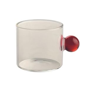 Xícara Para Café Dot Vidro Vermelho 80ml - Acasa