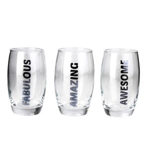 Jogo De Copos Salto Com 3 Peças 280ml - Acasa