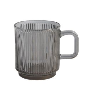 Xícara Para Café Borossilicato Cinza 9.5cm - Acasa