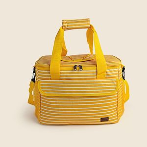 Bolsa Térmica Listras Amarelo 23l - Acasa