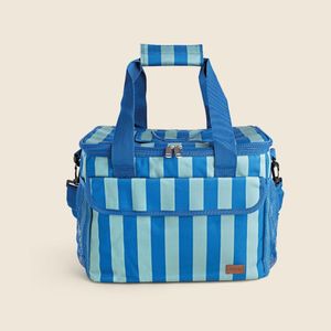 Bolsa Térmica Listras Azul E Verde 23l - Acasa