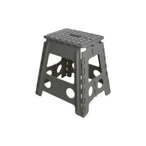 Banqueta Dobrável Basic 39x21 Cinza - Acasa