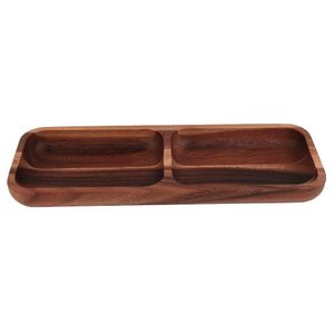 Gamela Para Churrasco Acácia 41cm Com Divisória - Acasa Gamela Para Churrasco Acácia 41cm Com Divisória - Azcasa