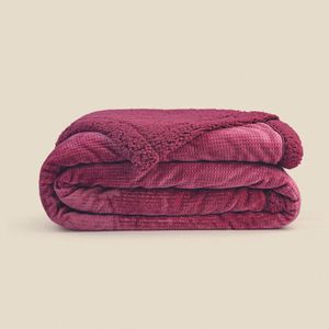 Edredom Sherpa Rosa - Acasa Edredom Sherpa Rosa Solteiro - Acasa Rosa