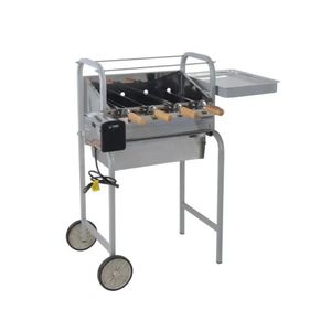 Churrasqueira Lobo Mexicana Inox 430 Super + 4 Espetos Bivolt