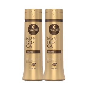 Kit Shampoo E Condicionador Hidratação E Fortalecimento Haskell Mandioca 300ml