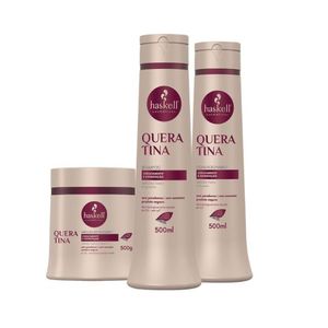 Kit Shampoo E Condicionador E Máscara Para Reconstrução E Força Queratina