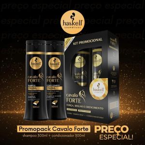 Promopack Para Crescimento E Reconstrução Haskell Cavalo Forte 300ml