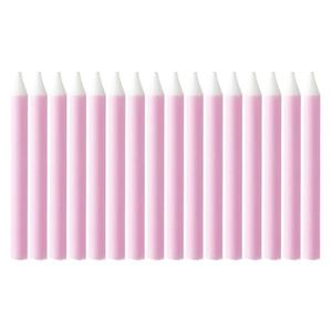 Vela Palitinho Lisa Rosa Bebê - 16 Un