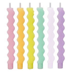 Vela Palito Candy Color - 6 Un