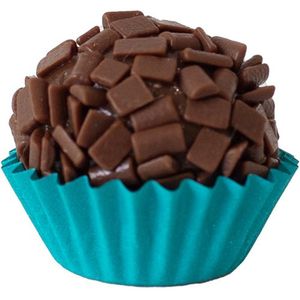 Forminha Para Doces Cores Intensas Liso Nº 5 Azul Turquesa - 100 Un