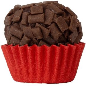 Forminha Para Doces Cores Intensas Liso Nº 5 Vermelho - 100 Un