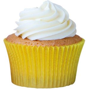 Forminha Para Bolinho Cupcake Liso Nº 0 Amarelo Girassol - 45 Un