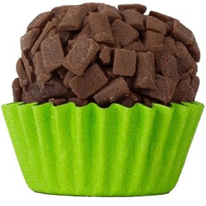 Forminha Para Doces Cores Intensas Liso Nº 5 Verde Limão - 100 Un