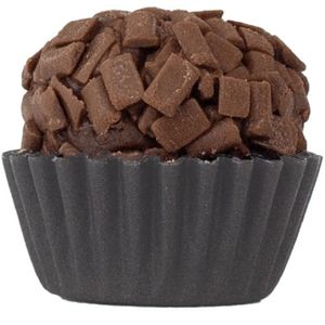Forminha Para Doces Cores Intensas Liso Nº 5 Preto - 100 Un