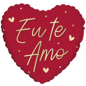 Balão Metalizado Coração Eu Te Amo Classic 18 - 1 Un