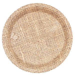 Prato De Papel 18cm Juta - 10 Un