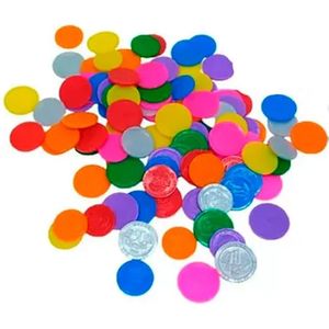 Lembrancinha Infantil - Mini Moedas Coloridas - 24 Un