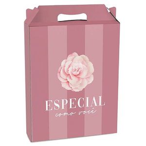 Kit Caixa Maleta Retangular Vertical Camélia P 15x6x18cm - 10 Un