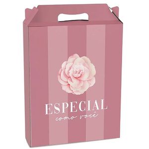 Kit Caixa Maleta Retangular Vertical Camélia M 18x7,5x21cm - 10 Un