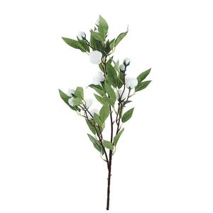 Flores Decorativas Permanentes - Mini Flores 83cm Branco - 6 Hastes