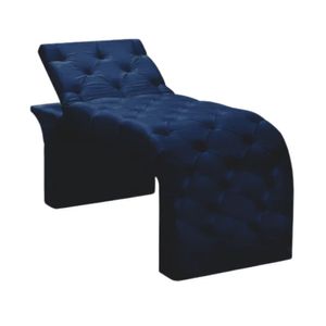Maca Estofada Estética Cílios Regulável Spa Veludo Ana Clara Azul Marinho