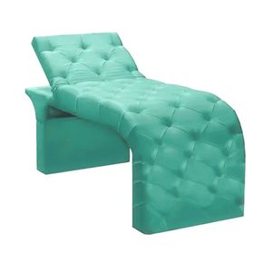 Maca Estofada Estética Cílios Regulável Spa Suede Ana Clara Azul Tiffany